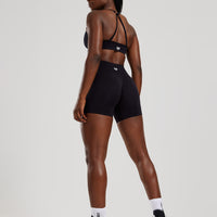 Define 2.0 Seamless Scrunch 4" Shorts | Black