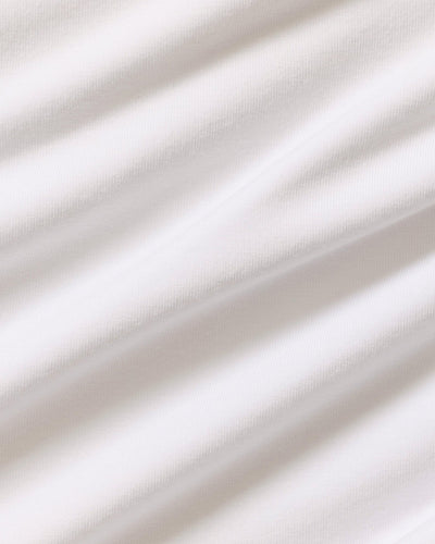 Smooth Contour Midi Short Sleeve T-Shirt | White