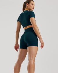 Power Seamless Shorts | Dark Moss