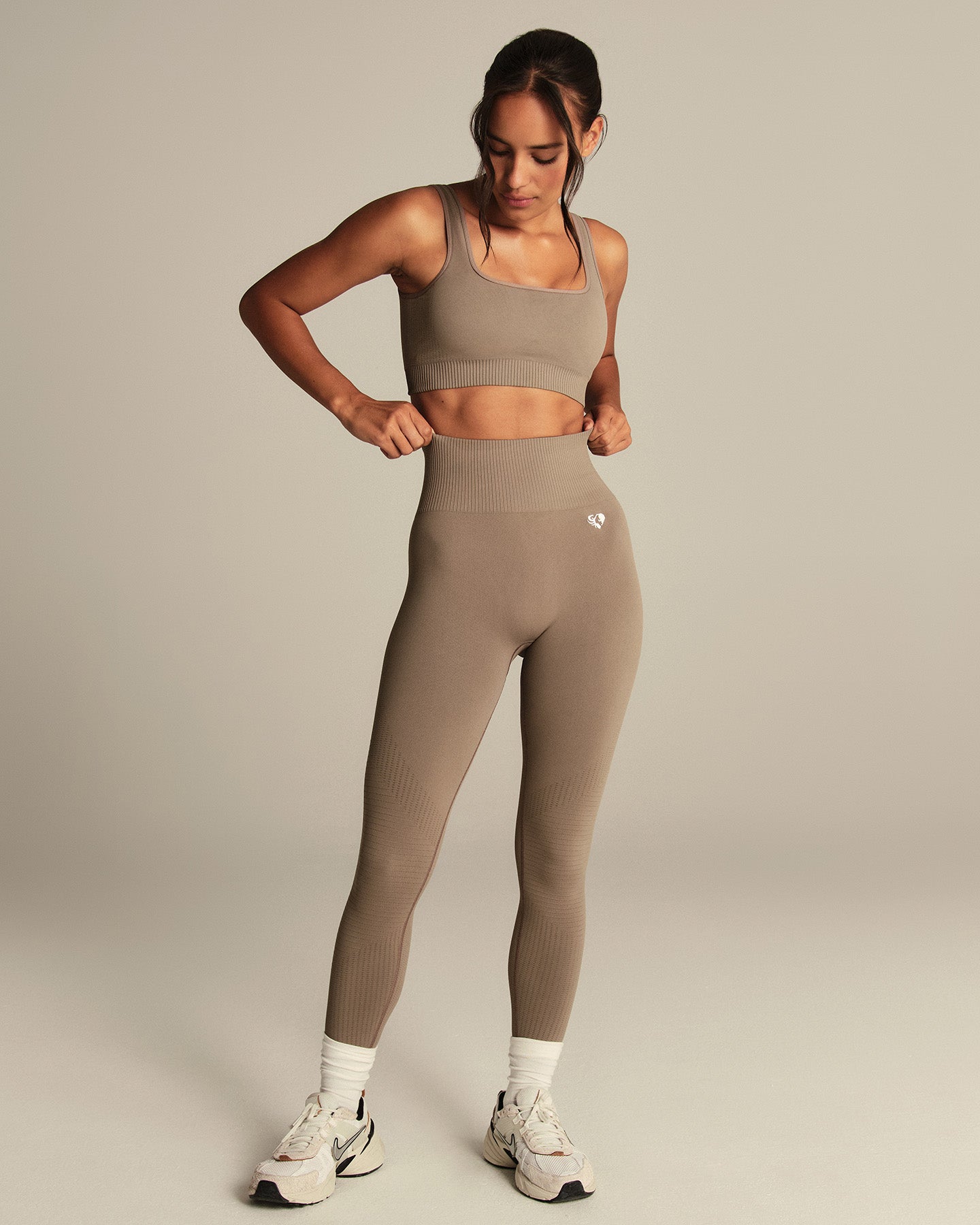Power Seamless Leggings | Taupe Grey