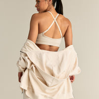 Comfort Lightweight Oversized Zip Up Hoodie | Off White