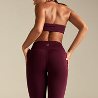 Essential Flared Leggings | Merlot