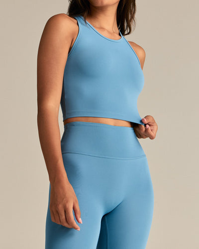 Essential Crop Tank Top | Basalt