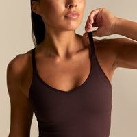 Power Built-In Bra Tank | Cafe Noir