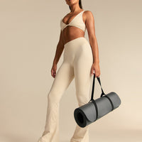 Power High Waist Flared Leggings | Off White