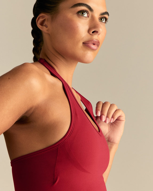 Define 2.0 Seamless Halter Tank | True Red