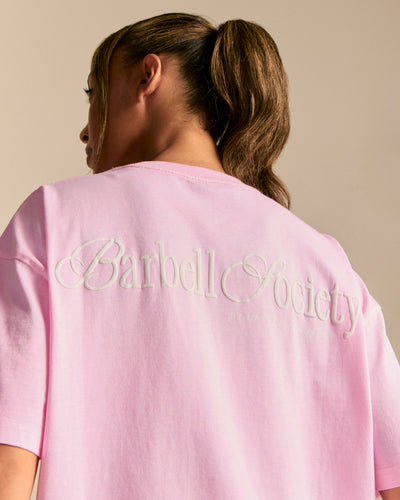 Comfort OS Barbell Society Short Sleeve T-Shirt | Candy Pink (6/6)