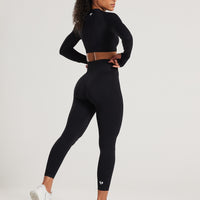 Power Seamless 7/8 Leggings | Black