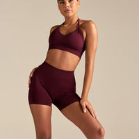 Define 2.0 Seamless Halter Neck Bra | Merlot