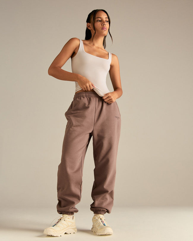 Smooth Contour Midi Square Neck Tank | Stone