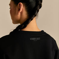 Comfort Pump Cover Ultra Cropped Sweat | Black