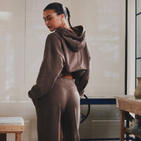Comfort Oversized Hook Up Hoodie | Milk Chocolate