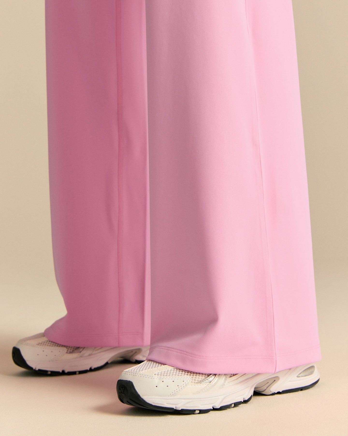 Essential Wrap High Waist Straight Leg Pants | Candy Pink (6/6)