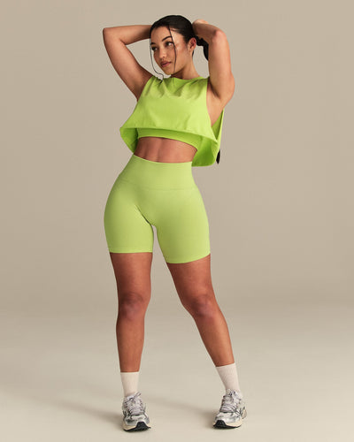 Comfort Drop Armhole Tank | Lime Punch
