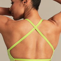 Define 2.0 Seamless Cross Back Bra | Lime Punch