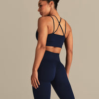 Power Seamless Sports Bra | Sapphire Blue