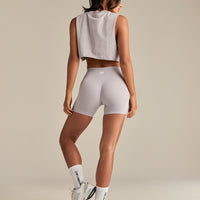 Define 2.0 Seamless Scrunch 4" Shorts | Steel Grey