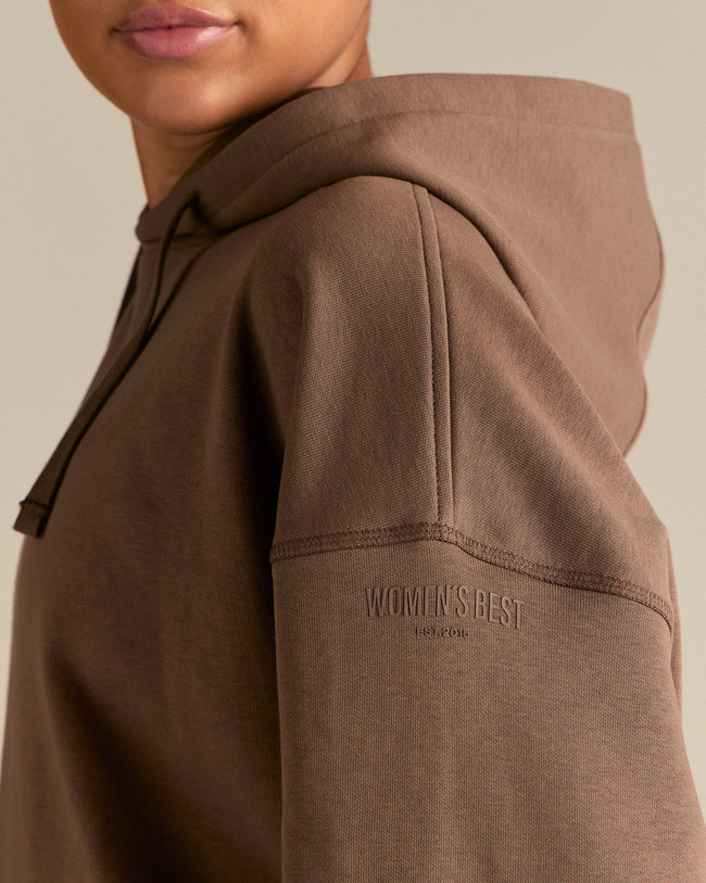 Comfort Oversized Hook Up Hoodie | Milk Chocolate