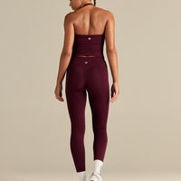 Essential Halter Tank | Merlot