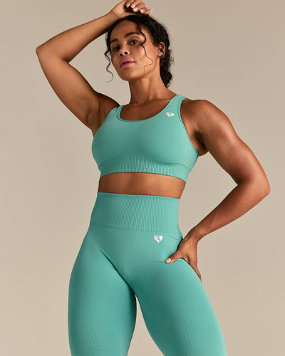 Power Seamless Leggings | Marine Green