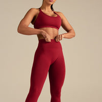Define 2.0 Seamless Scrunch Leggings | True Red