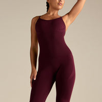 Define 2.0 Seamless Scrunch Adjustable Unitard | Merlot
