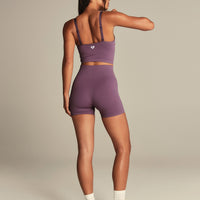 Power Seamless Built-In Bra Tank | Dusk Plum