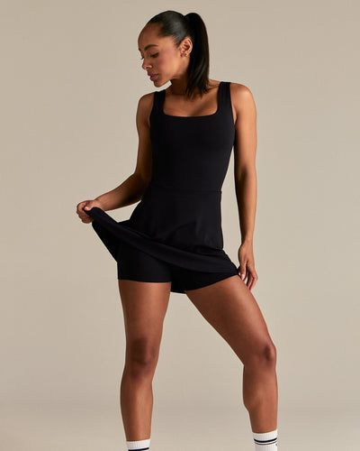 Essential Dress With Built-In Shorts - Black | Women's Best Essential Dress With Built-In Shorts - Black | Women's Best