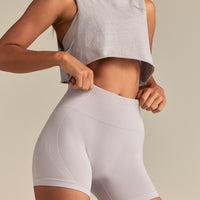 Define 2.0 Seamless Scrunch 4" Shorts | Steel Grey