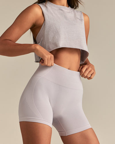 Define 2.0 Seamless Scrunch 4" Shorts | Steel Grey
