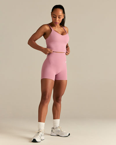 Power Seamless Built-In Bra Tank | Blush Pink
