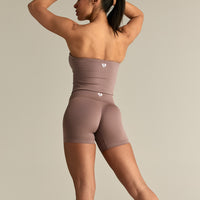 Define 2.0 Seamless Scrunch 4" Shorts | Mocha