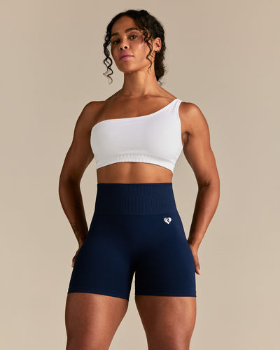 Power Seamless Scrunch Shorts | Sapphire Blue