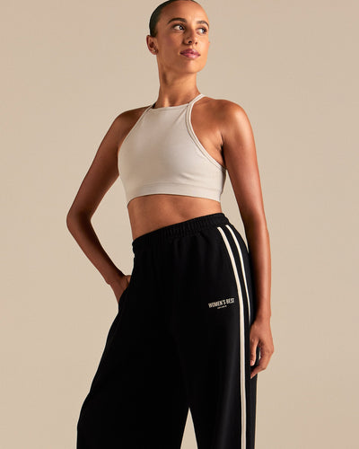 Comfort Lightweight Contrast Joggers | Black