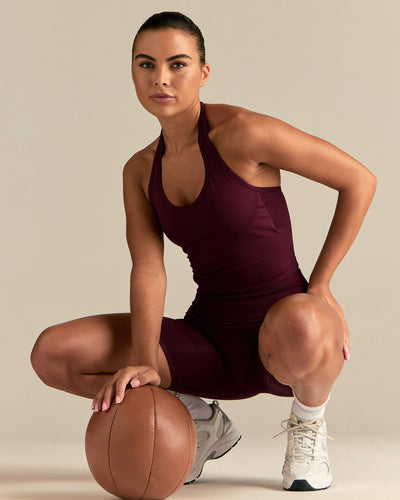 Define 2.0 Seamless Halter Tank | Merlot