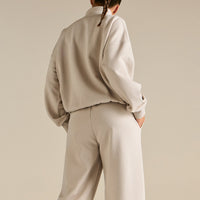 Comfort Outdoor 1/4 Zip Graphic Sweat | Stone