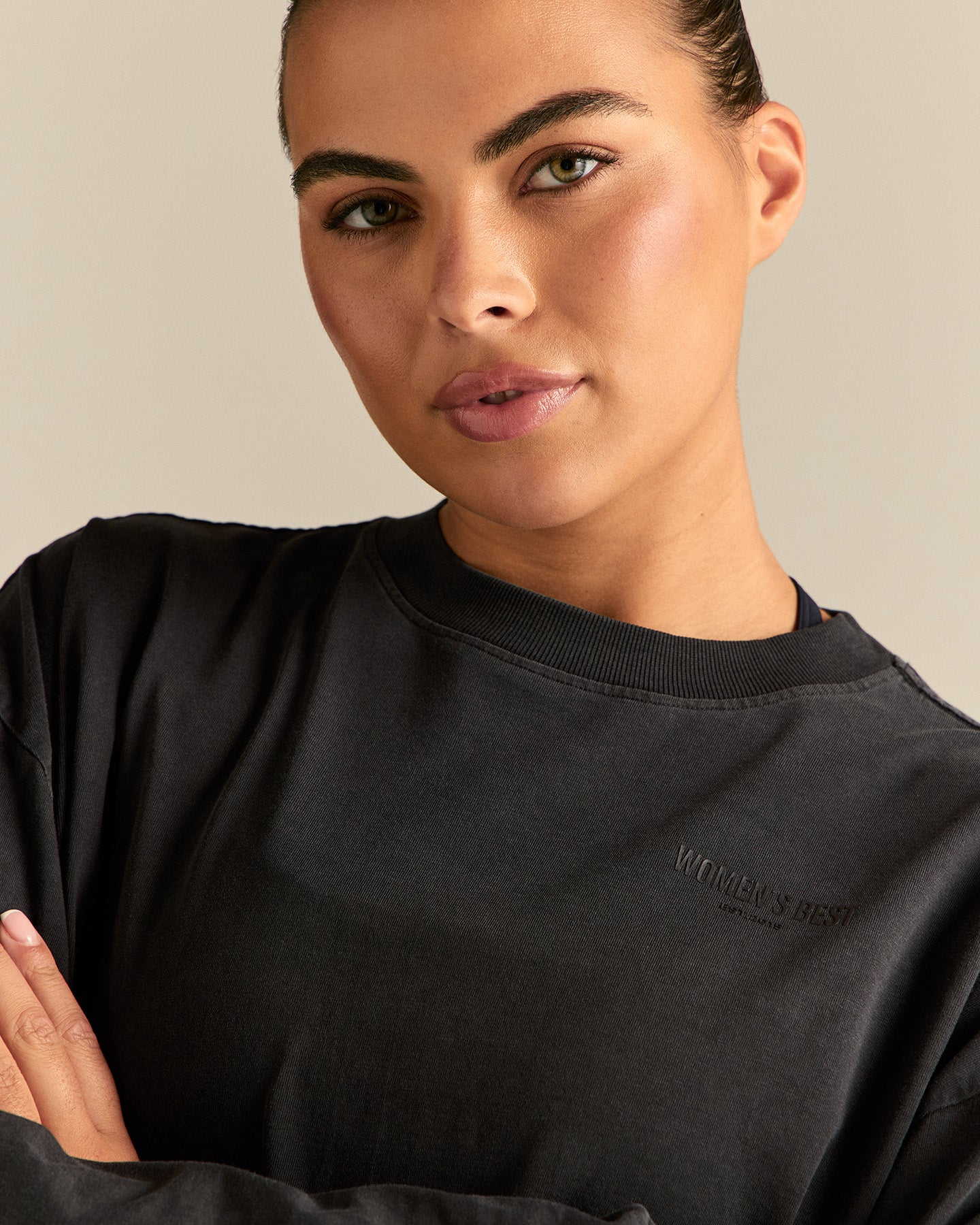 Comfort Oversized Long Sleeve T-Shirt | Vintage Black