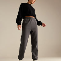 Comfort Outdoor Cropped Crew Neck | Black