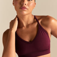 Define 2.0 Seamless Halter Neck Bra | Merlot
