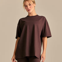 Comfort Oversized Wellness Short Sleeve T-Shirt | Cocoa Powder (4/6)