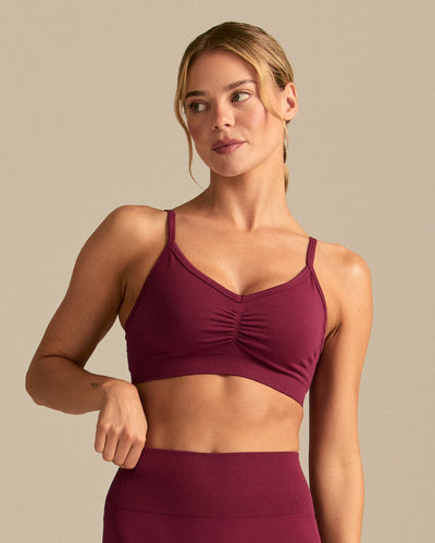 Define 2.0 Scrunch Bra | Deep Berry (1/6)