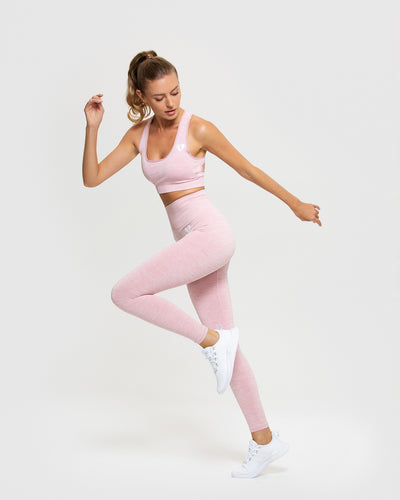 Move Seamless Sports Bra - Light Pink Marl | Women's Best