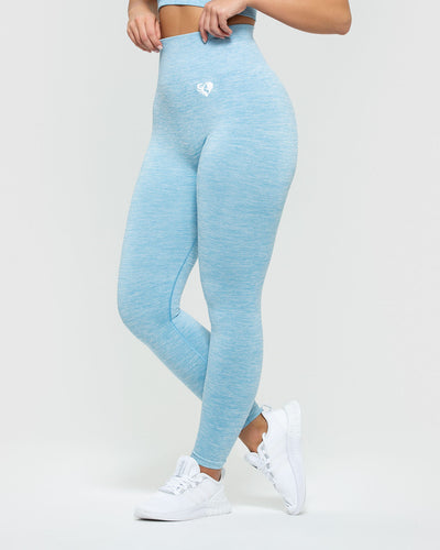 Hiit Womens Pointelle Cut Out Seamless Leggings In Blue – Sale Lab UK