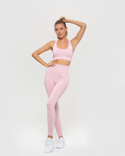 Workout Set for Womanleggings and Sport Bra Bright Pink -  Canada