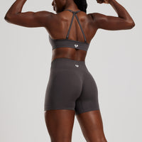 Define 2.0 Seamless Scrunch 4" Shorts | Graphite