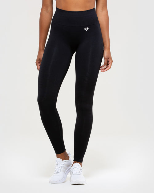 Nike Womens Black White Dri-Fit Regular Fit Power Speed Running Tights Size  XS