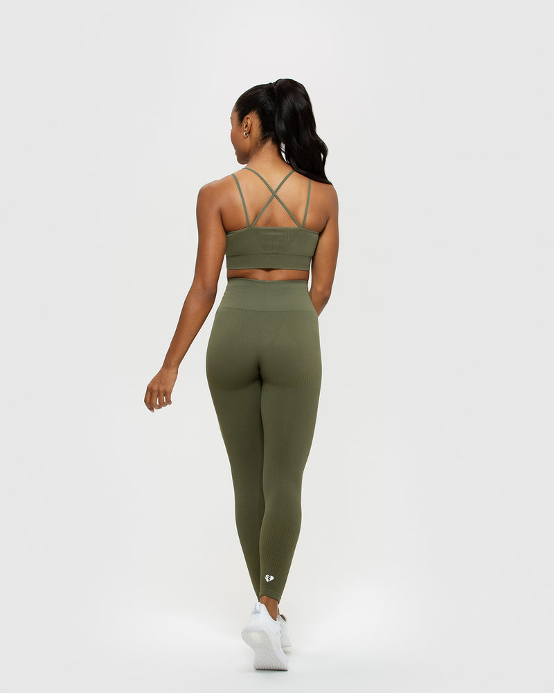 Power Seamless Leggings - Khaki