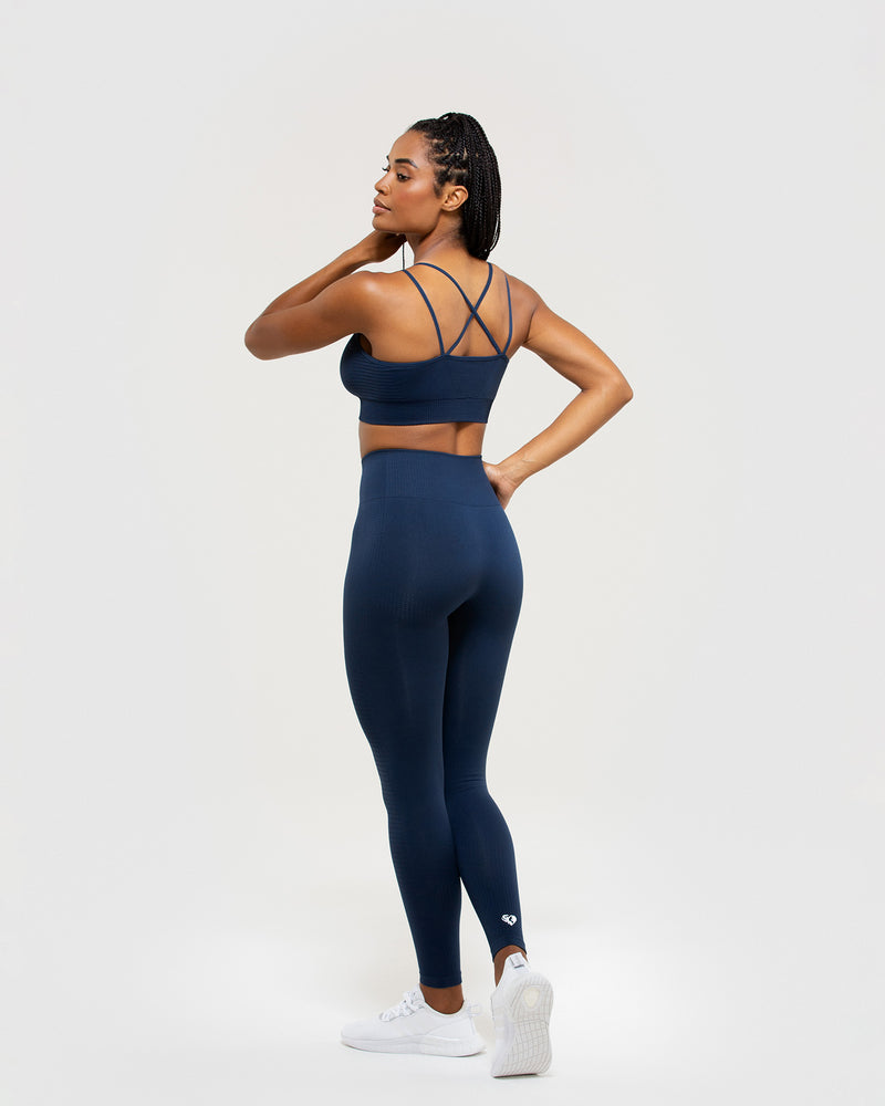 BLUE HIGH WAISTED LEGGINGS - WOMEN - SAPPHIRE BLUE | Women's Best US