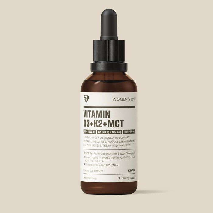 Vitamin D3 + K2 + MCT Liquid Drops (5,000IU)