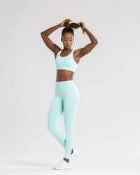 Power Seamless Sports Bra | Bleached Aqua